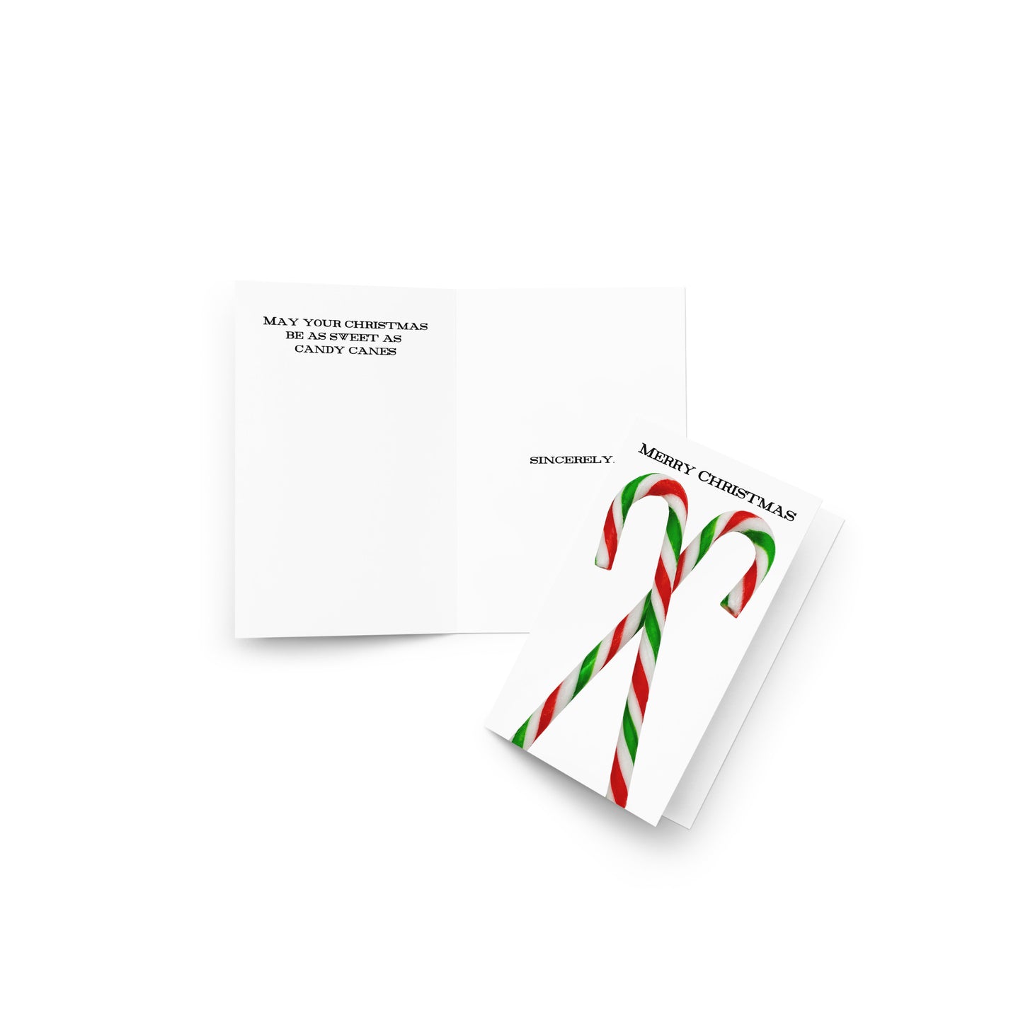 Candy Cane Christmas - Holiday Card - Holiday - Note