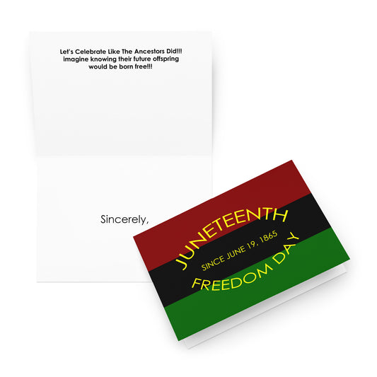 Juneteenth Holiday Card - Note - 1865