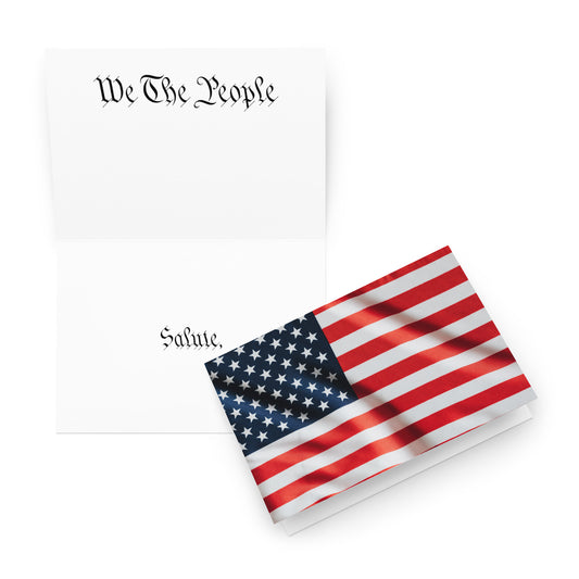 Independence Day Holiday Card - We The People - Multi-Sizes - folded