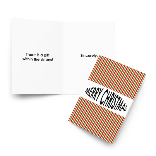 Christmas - Candy Cane - Holiday Card