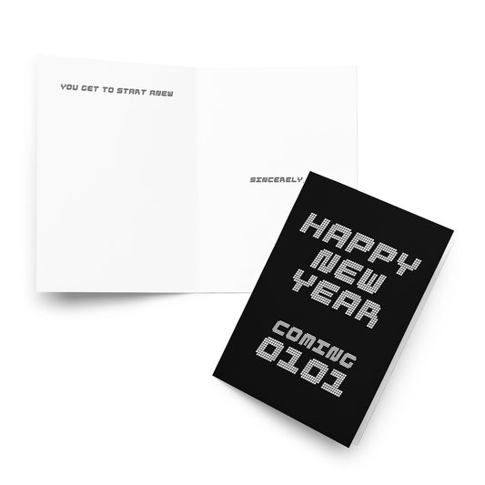 The Happy New Year In The Evening - Holiday Card - Note