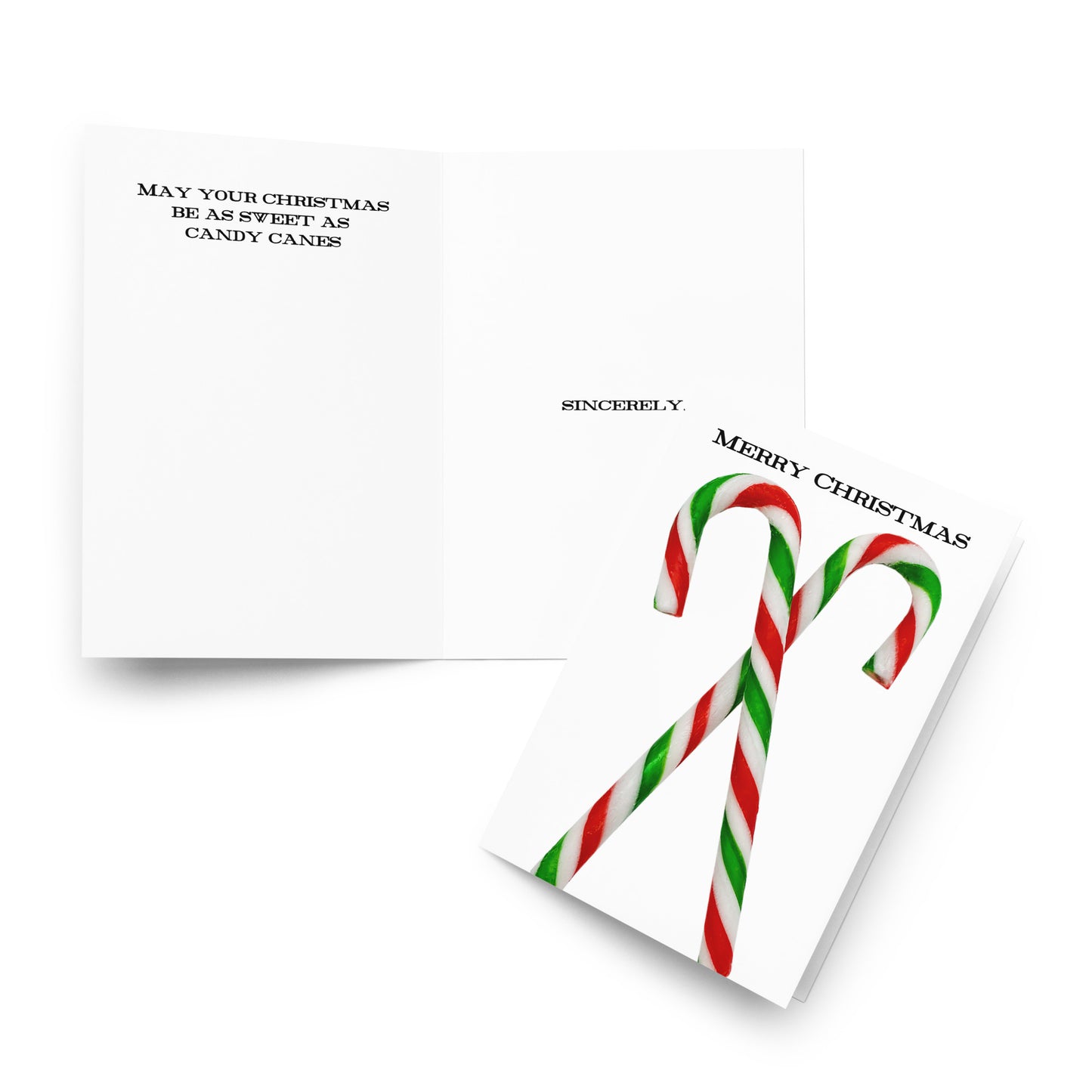 Candy Cane Christmas - Holiday Card - Holiday - Note