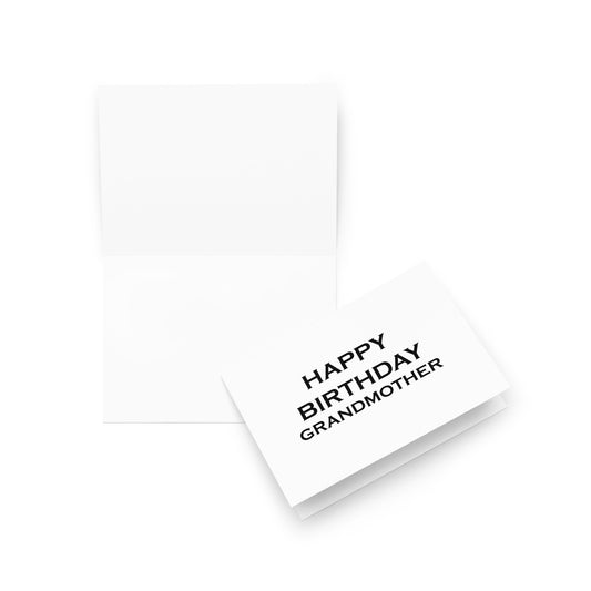 GrandMother Birthday Card - Blank - 5"x7" folded