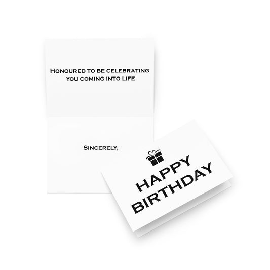 Happy Birthday Card - General - Note - 5"x7" folded