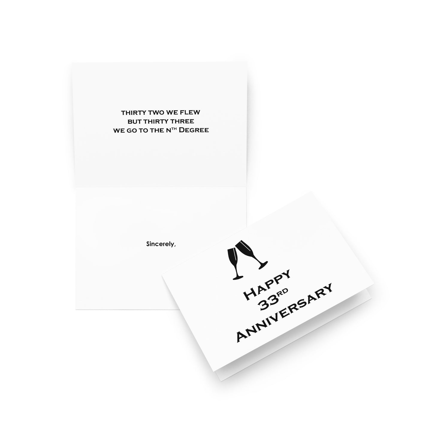 33rd Anniversary Card