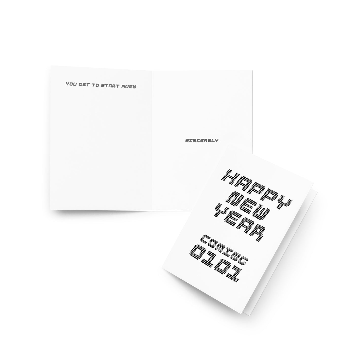 The Happy New Year In The Morning - Holiday Card - Note