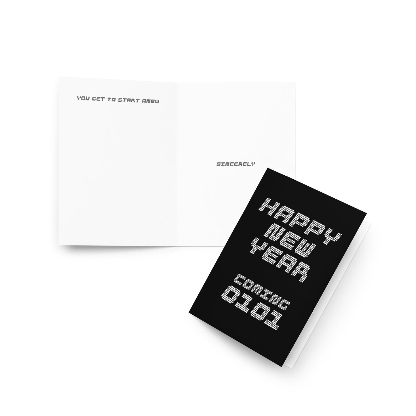 The Happy New Year In The Evening - Holiday Card - Note