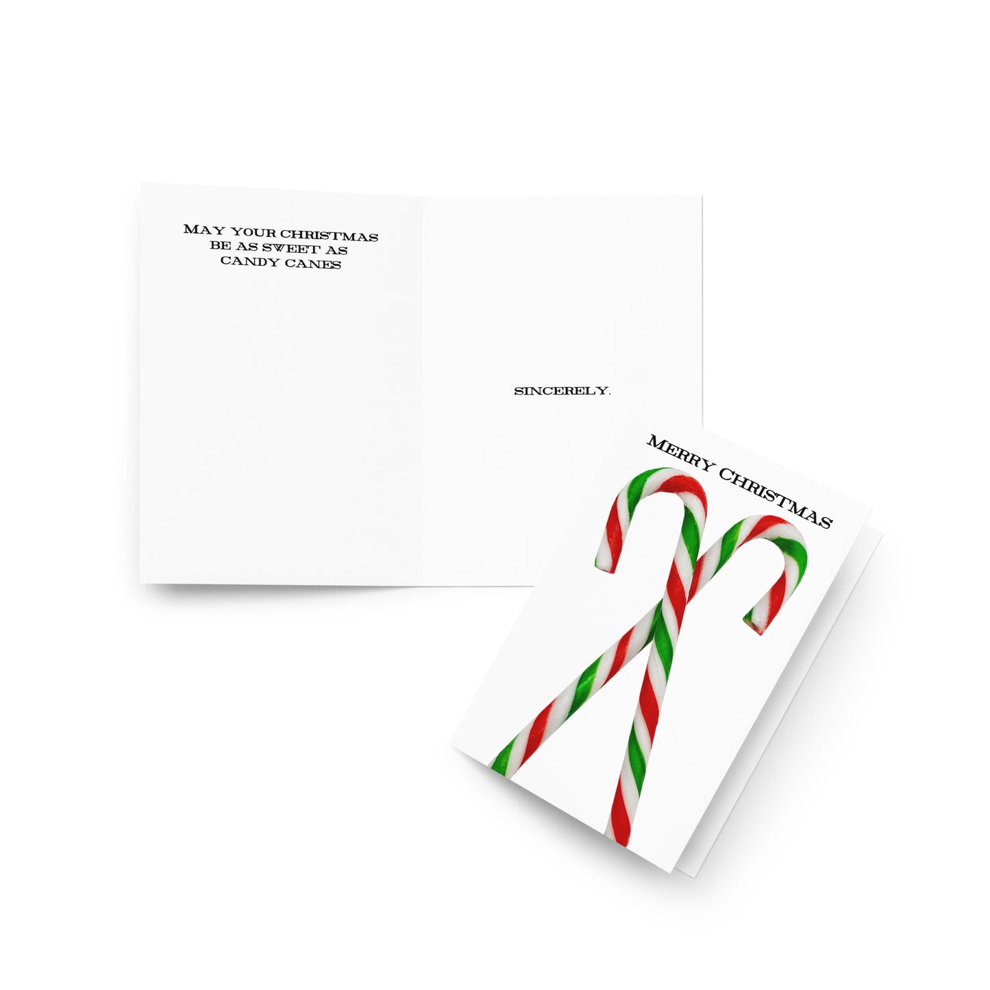 Candy Cane Christmas - Holiday Card - Holiday - Note