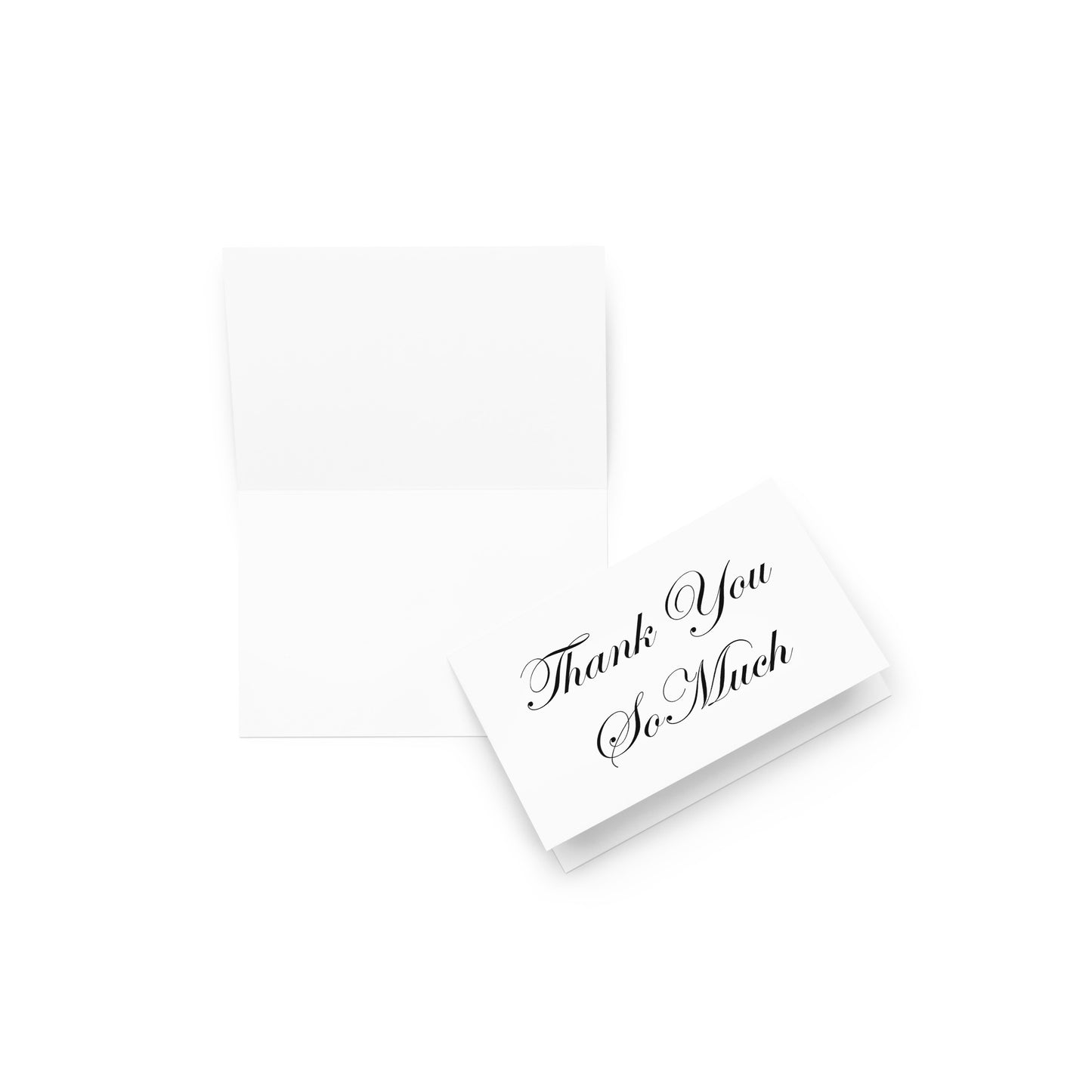 Thank You So Much Card - Blank - 4"x6" folded