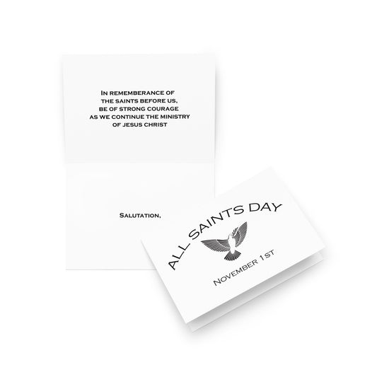 All Saints Day  Holiday Card - Note - 5"x7" folded