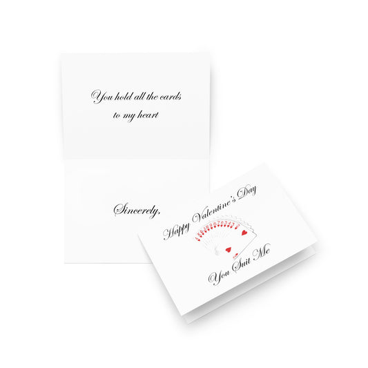 Happy Valentine's Day Holiday Card - Note - 5"x7" folded