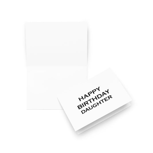 Daughter Birthday Card - Blank - 5"x7" folded