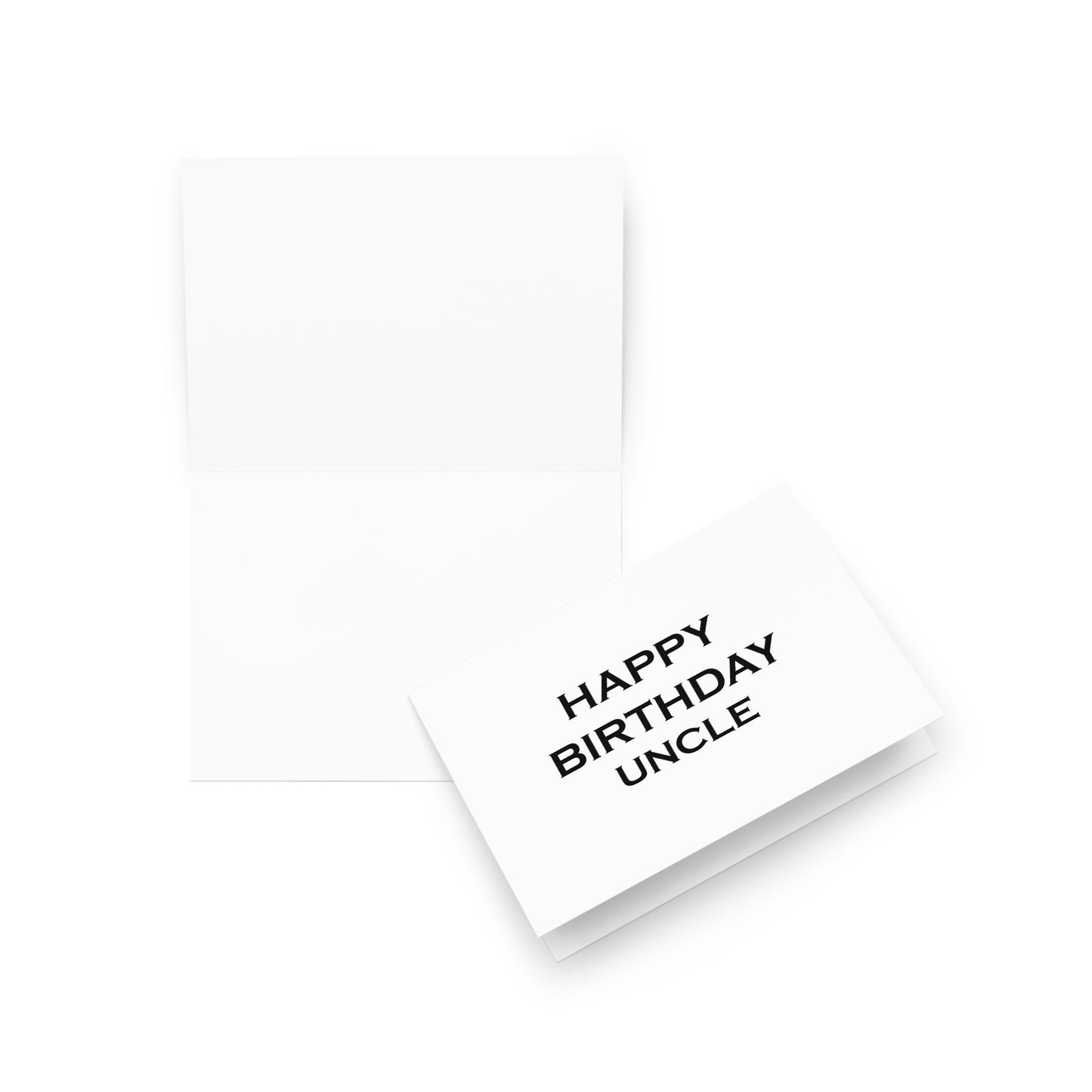 Uncle Birthday Card - Blank - 5"x7" folded