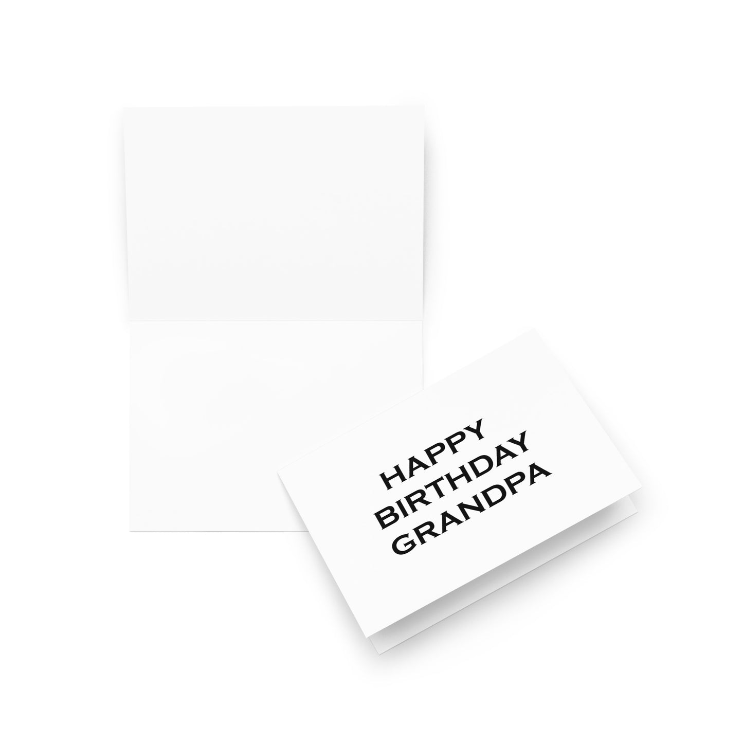 GrandPa Birthday Card - Blank - 5"x7" folded