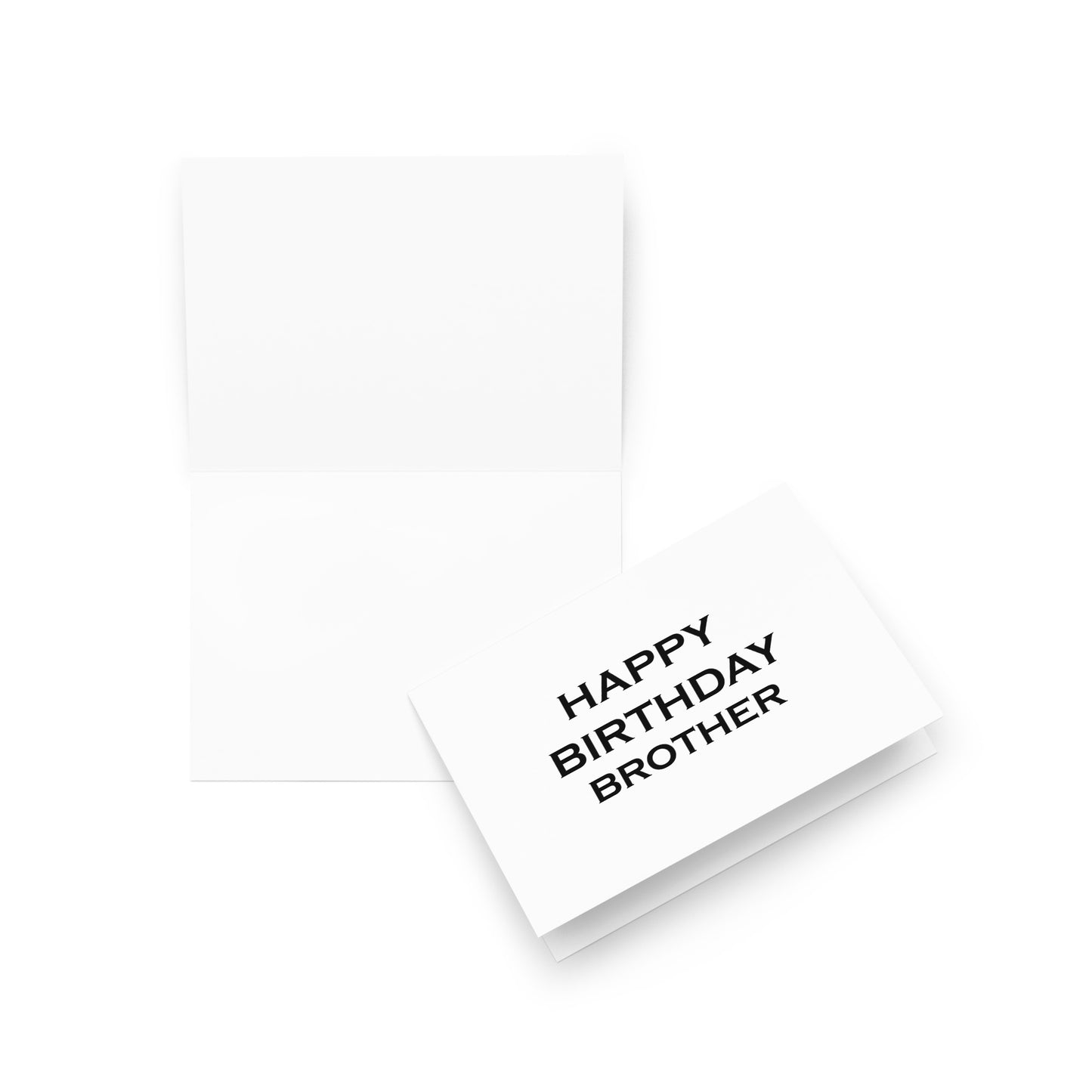 Brother Birthday Card - Blank - 5"x7" folded